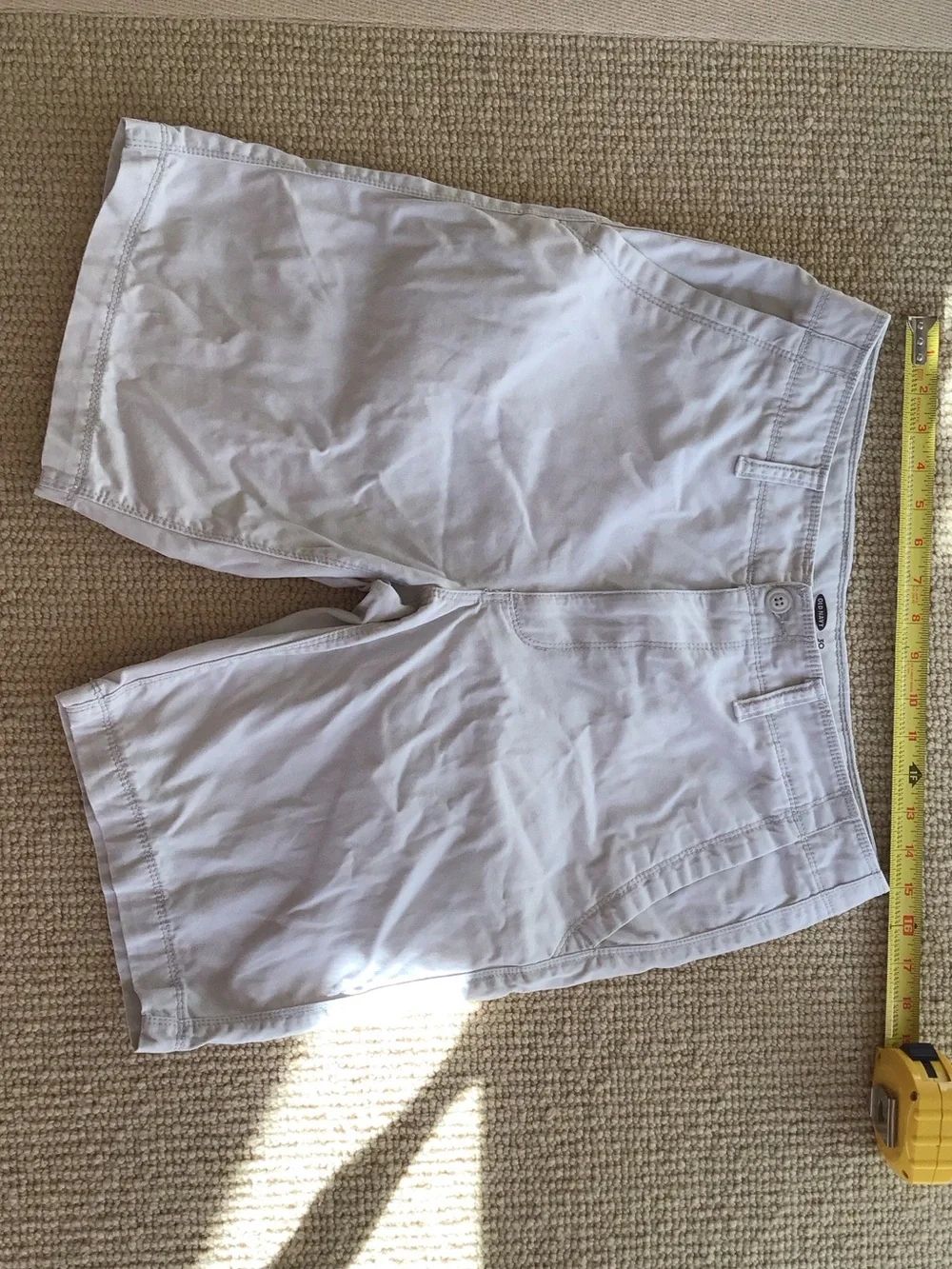 Old Navy Light Khaki Color Men's Flat Front Chino Shorts